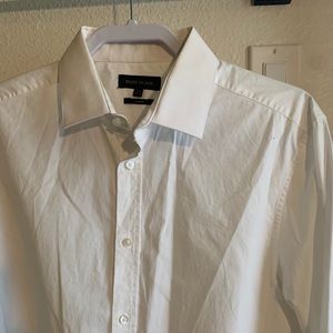 Men’s white button up